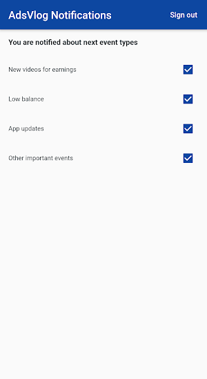 AdsVlog Notifications Screenshot 0