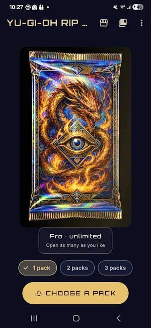 Yu-Gi-Oh Pack Rip Sim - Duel Screenshot 0