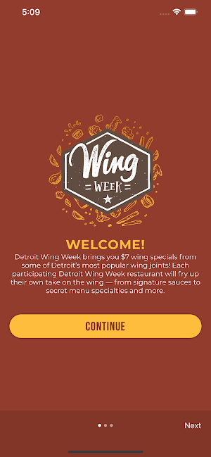 Detroit Wing Week Screenshot 0