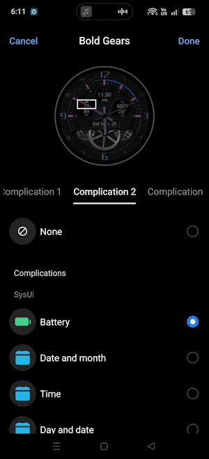 Bold Gears Watch Face 2026 Screenshot 2