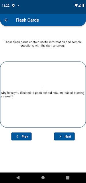 Student Visa Interview Prep Screenshot 1