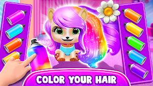 Vip Pet Color Hair Saloon Screenshot 3