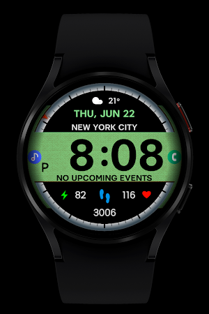 WR 002 Digital Watch Face Screenshot 1