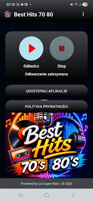 Best Hits 70's 80's Screenshot 0
