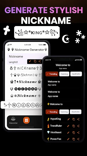 Nickname Generator: Font style Screenshot 0