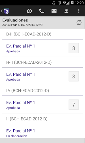MiISP Móvil Alumnos Screenshot 2