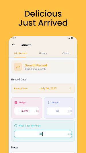 Baby Log Screenshot 3