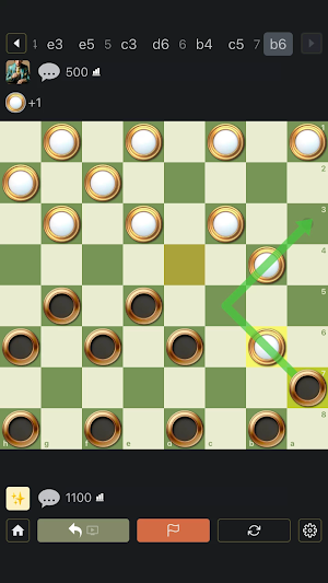 English Checkers Online Screenshot 0