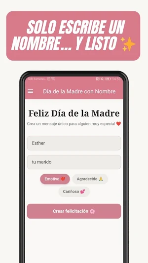 Día de la Madre con Nombre Screenshot 2
