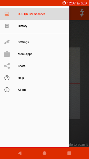 UJU QR Barcode Reader Screenshot 1