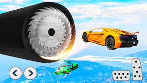 Superhero Car Stunts - Racing Car Games Screenshot 0