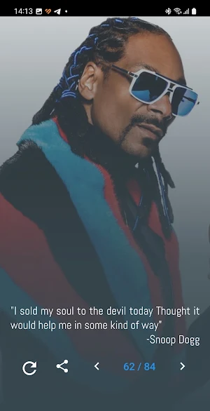 Snoop Dogg Quotes and Lyrics Screenshot 1