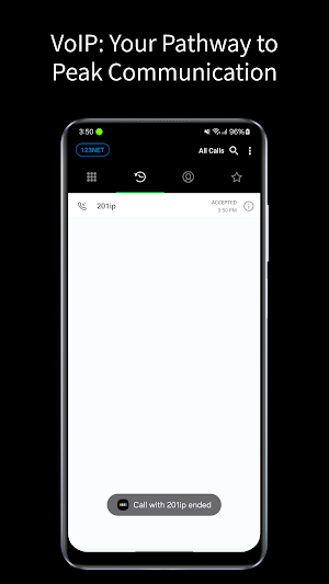 123NET UC Softphone Screenshot 1