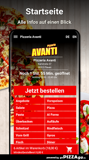 Pizzeria Avanti Plauen Screenshot 1