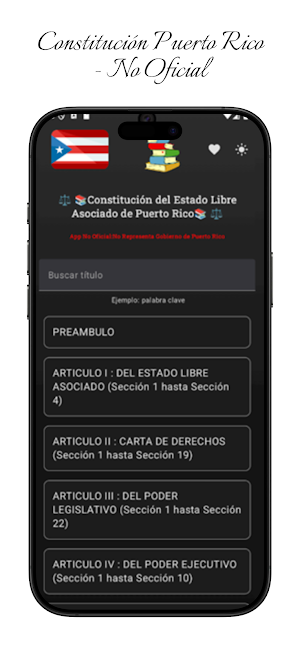 Constitución de Puerto Rico Screenshot 0