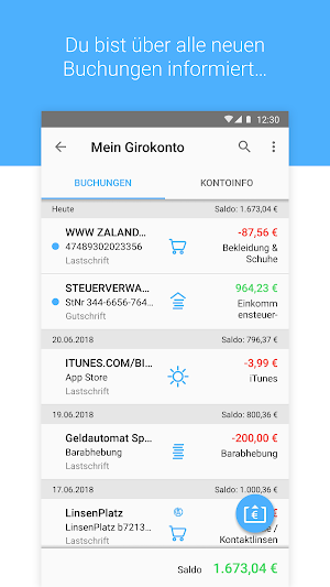 finanzblick Online-Banking Screenshot 2