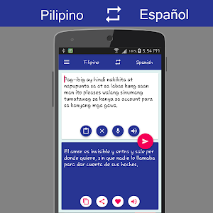 Filipino Spanish Translator Screenshot 2