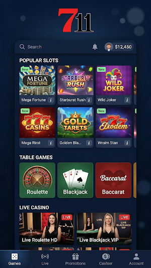 711 Casino Screenshot 0