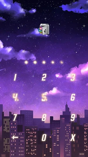 AppLock Live Theme Starry Night – Paid Theme Screenshot 1