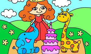 Princess coloring. Screenshot 3
