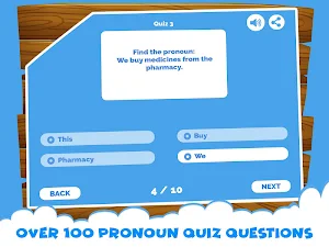 English Grammar Pronouns Quiz - Learning Pronoun Screenshot 3