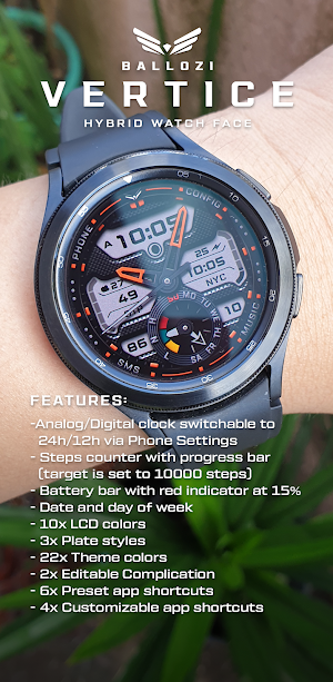 BALLOZI Vertice Watch Face Screenshot 1