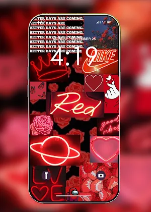 Red Wallpaper HD Screenshot 0