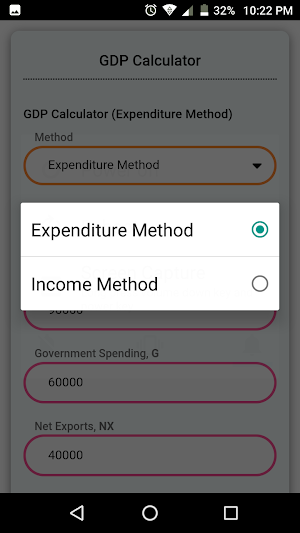 GDP Calculator Screenshot 2
