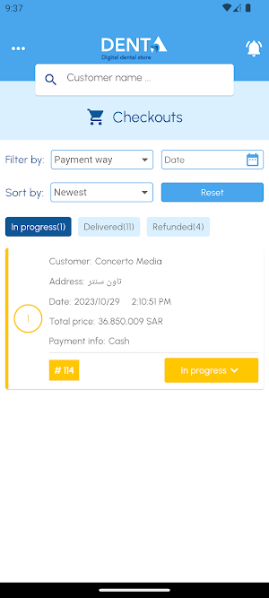 Denta Delivery Screenshot 2