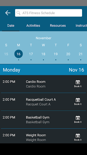 Asbury Seminary Fitness Screenshot 2