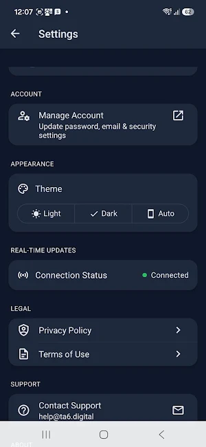 TA6 Digital Client Portal Screenshot 3