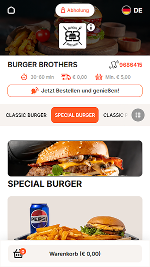 Burger Brothers Wien Screenshot 2