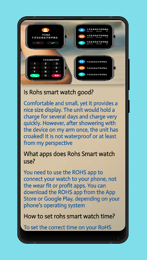 rohs smart watch usher Screenshot 2