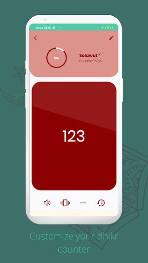 Smart Dhikr - Zikir Counter and Tasbih App Screenshot 3