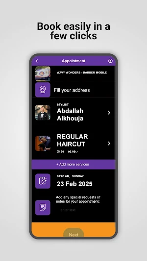 Wavy Wonders Barber Mobile Screenshot 2