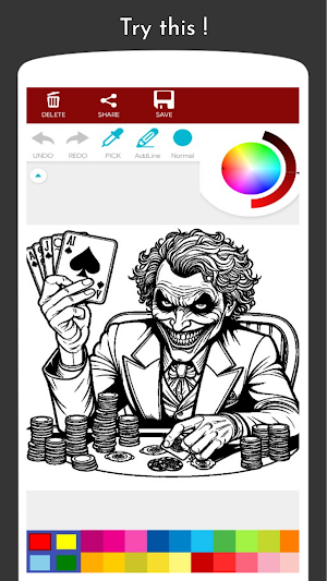 Bad Clown Coloring Book Screenshot 2
