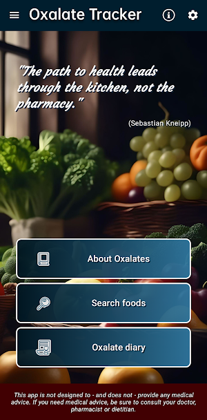 Oxalate Tracker Screenshot 0