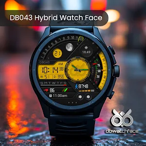 DB043 Hybrid Watch Face Screenshot 2