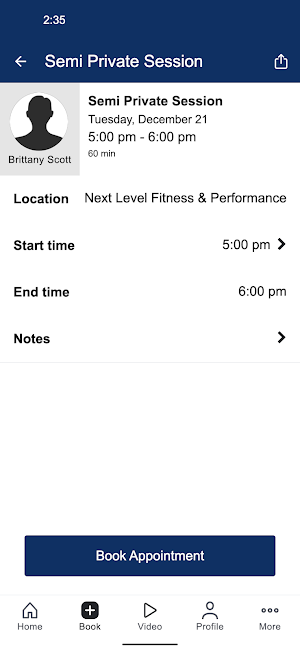 Next Level Fitness Performance Screenshot 2