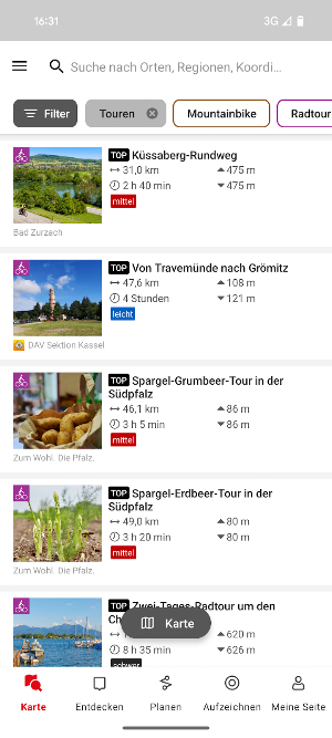 Delius Klasing: Rad Touren Screenshot 1