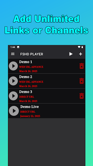 FSHD PLAYER - M3U8 URL PLAYER Screenshot 2