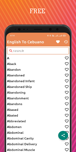 English To Cebuano Dictionary  Screenshot 0