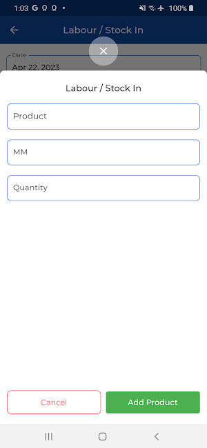 Pipe Fittings Stock Management Screenshot 3