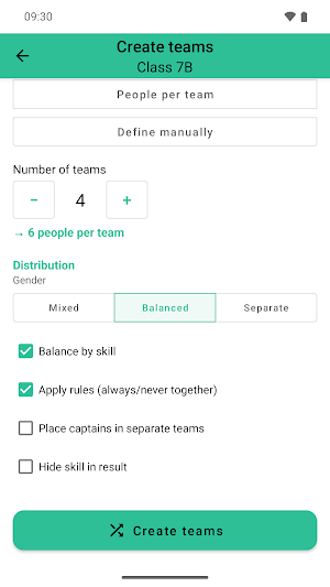 Groups & Teams - Class & Sport Screenshot 1