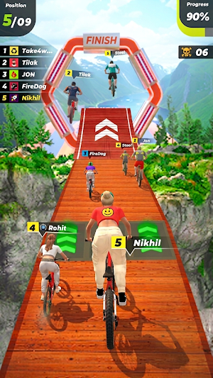 Downhill Race Extreme BMX Rush Screenshot 2