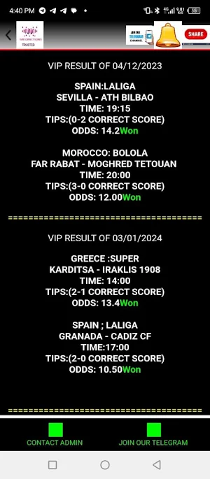 Correct Scores Source Screenshot 3