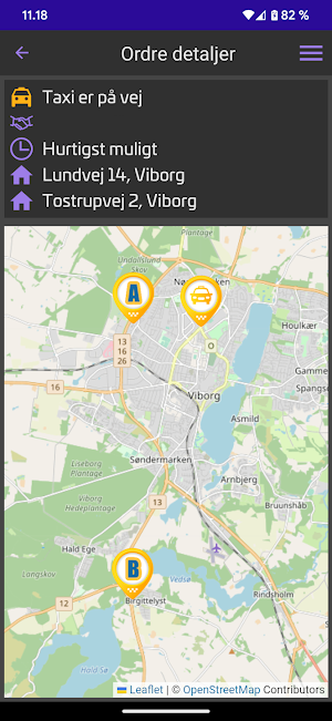 Byens Taxi Screenshot 2