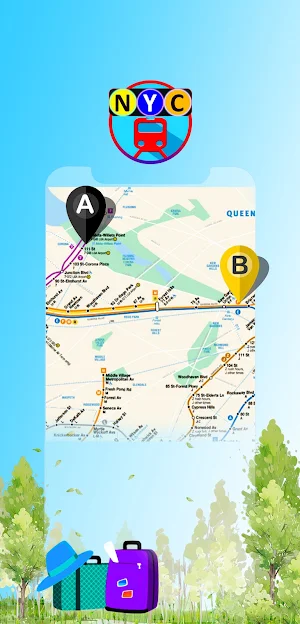 New York Subway - NYC MTA Map & Bus Transit App Screenshot 1