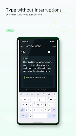 TypeProof: Typing Speed Test Screenshot 1