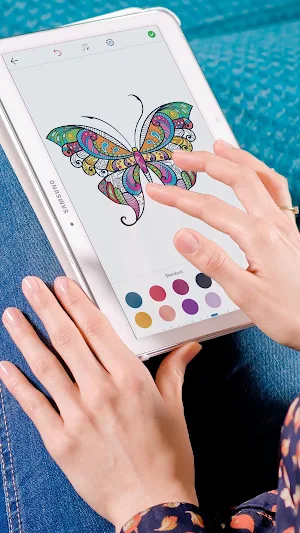 Adult Butterfly Coloring Pages Screenshot 0
